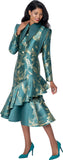 Dresses by Nubiano 101241 emerald green midi dress