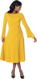 Dresses by Nubiano 101251 gold midi dress