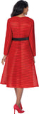 Dresses by Nubiano 101281 red midi dress