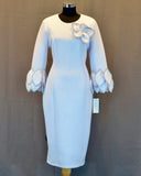 Serafina 6968 white dress