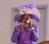 Elite Champagne H6267 lilac purple hat