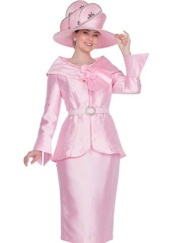Elite Champagne 5865 pink skirt suit