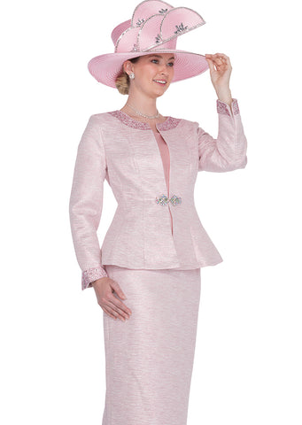 Elite Champagne 5901 pink skirt suit