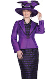 Elite Champagne 5914 purple jacket dress