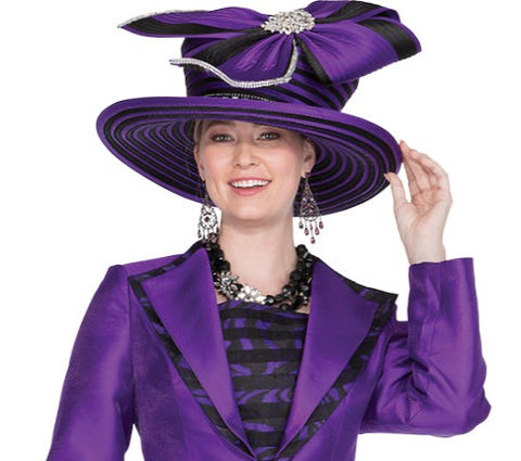 Elite Champagne h5914 purple hat