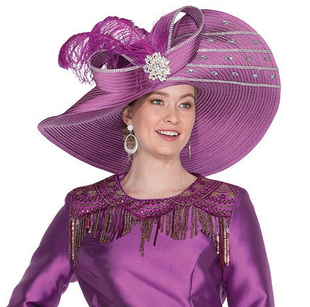 Elite Champagne h5917 purple hat