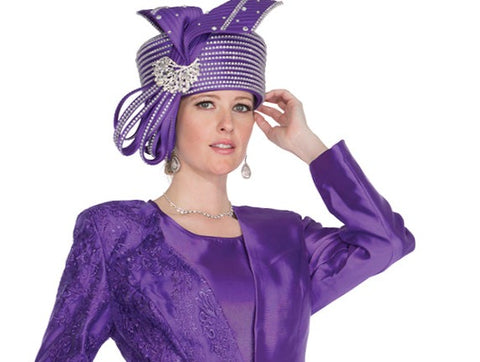 Elite Champagne H5930 purple hat