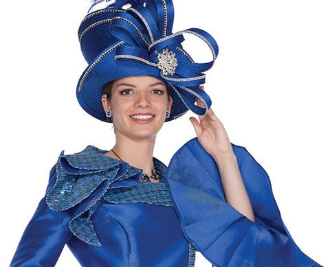 Elite Champagne H5970 royal blue hat