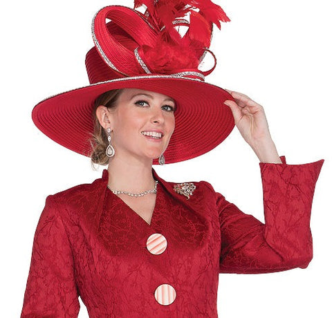 Elite Champagne h6015 red hat