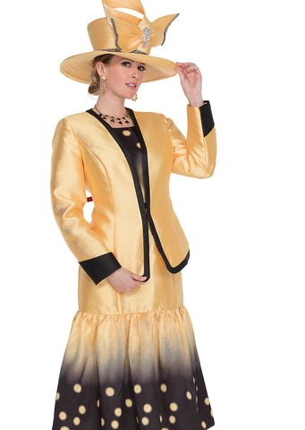 Elite Champagne 6069 yellow maxi dress