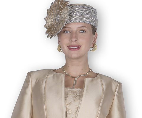 Elite Champagne H6309 gold hat