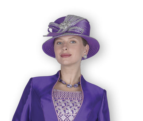 Elite Champagne H6310 purple hat