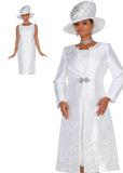 Elite Champagne 6461 white jacket dress