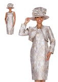 Elite Champagne 6464 metallic gold jacket dress