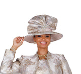 Elite Champagne h6464 metallic gold hat