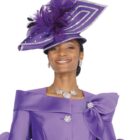 Elite Champagne h6117 purple hat