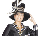 Elite Champagne h6118 black brim hat