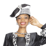Elite Champagne h6158 black small hat