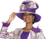 Elite Champagne h6161 purple hat