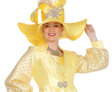 Elite Champagne H6202 banana yellow big hat