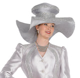 Elite Champagne H6210 silver big hat