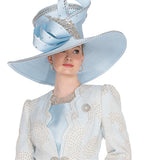Elite Champagne H6212 light blue big hat