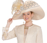 ELite Champagne champagne gold big hat