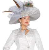 Elite Champagne H6252 silver big hat