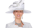 Elite Champagne h6253 white brim hat