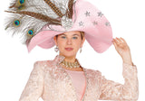 Elite Champagne H6254 big pink hat