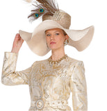 Elite Champagne H6256 champagne gold hat