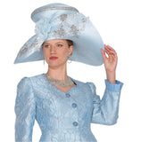 Elite Champagne H6263 light blue big hat