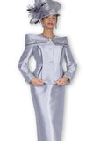 Elite Champagne 5975 silver grey skirt suit