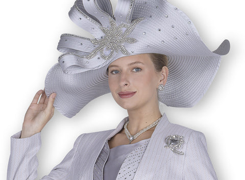 Elite Champagne h6009 silver big hat