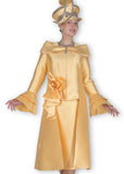 Elite Champagne 6017 gold skirt suit