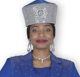 Elite Champagne h6104 royal blue fitted hat