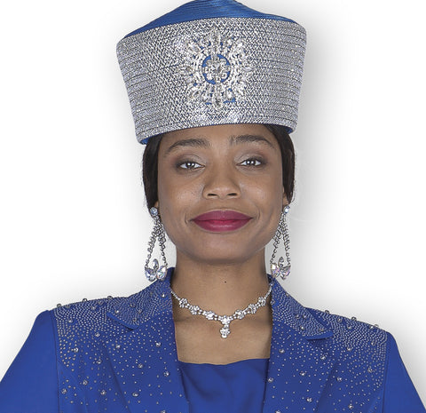 Elite Champagne h6104 royal blue fitted hat