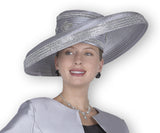 Elite Champagne H6108 silver big hat