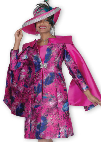 Elite Champagne 6112 fuchsia pink jacket dress