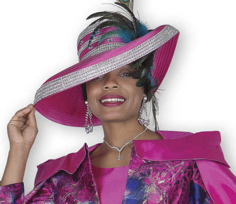 Elite Champagne H6112 fuchsia pink hat