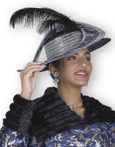 Elite Champagne H6113 royal blue hat