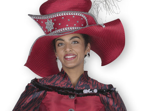 Elite Champagne H6121 red big hat