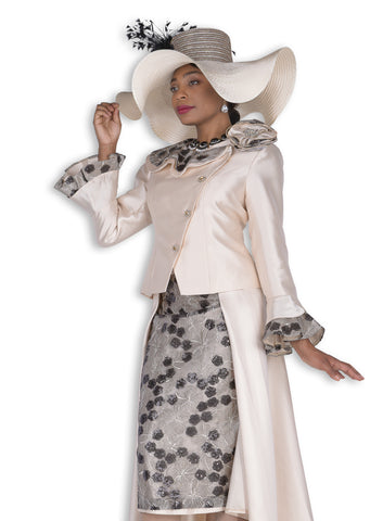 Elite Champagne 6155 champagne skirt suit