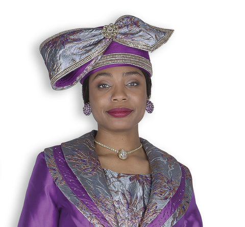 Elite Champagne H6160 purple hat