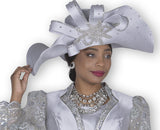 Elite Champagne H6203 silver big hat