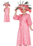 Elite Champagne 6207 pink lace dress