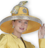 Elite Champagne H6209 gold big hat