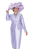 Elite Champagne 6211 lilac purple skirt suit