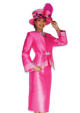 Elite Champagne 6216 fuchsia pink skirt suit