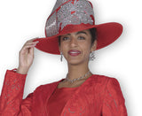 Elite Champagne H6219 red brim hat